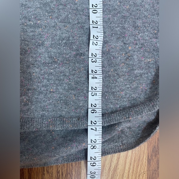 Subtleluxury gray oversized 100% cashmere V-neck Sweater size S/M - Picture 7 of 11